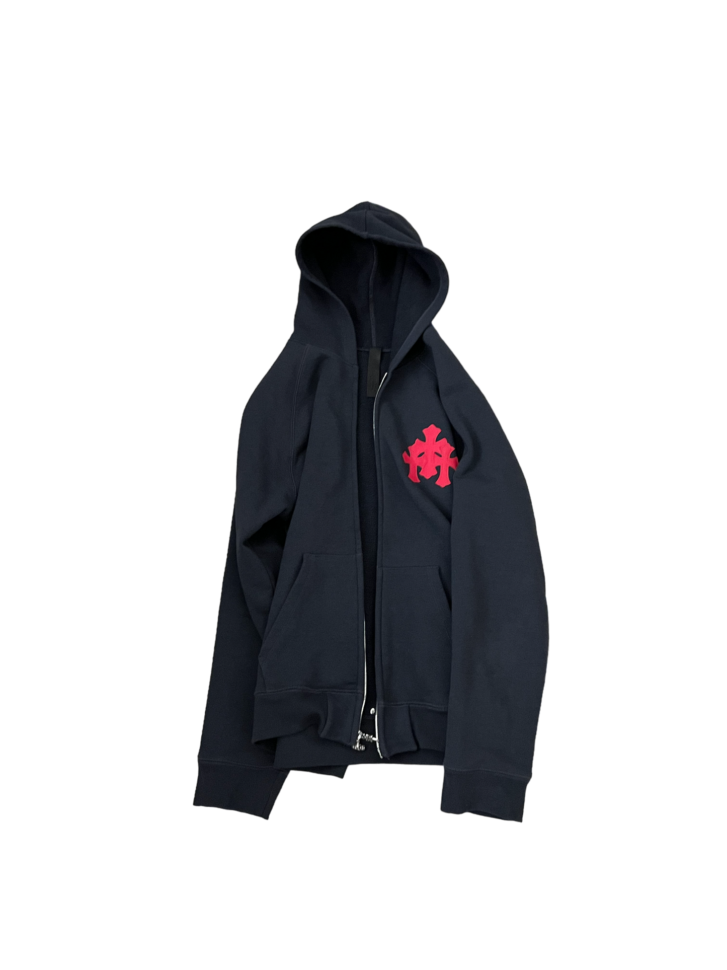 Chrome Hearts PaperJam Triple Patch Cross Zip Up Hoodie