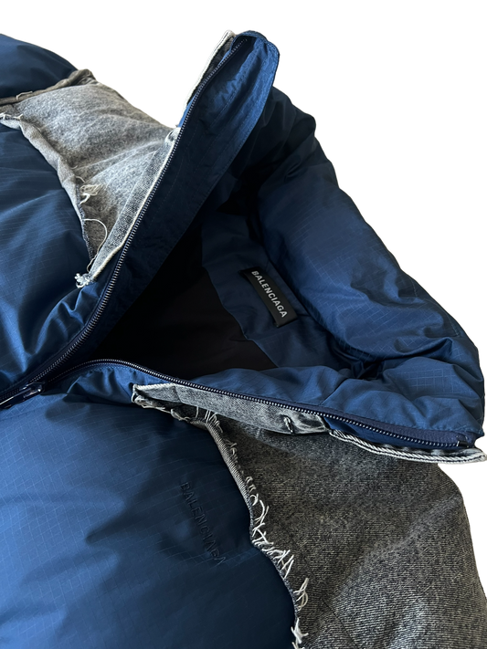 Balenciaga Denim Down Hybrid Jacket