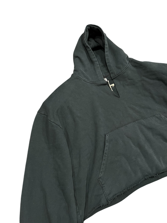 Greg Ross Cropped Shoulder Pad Hoodie