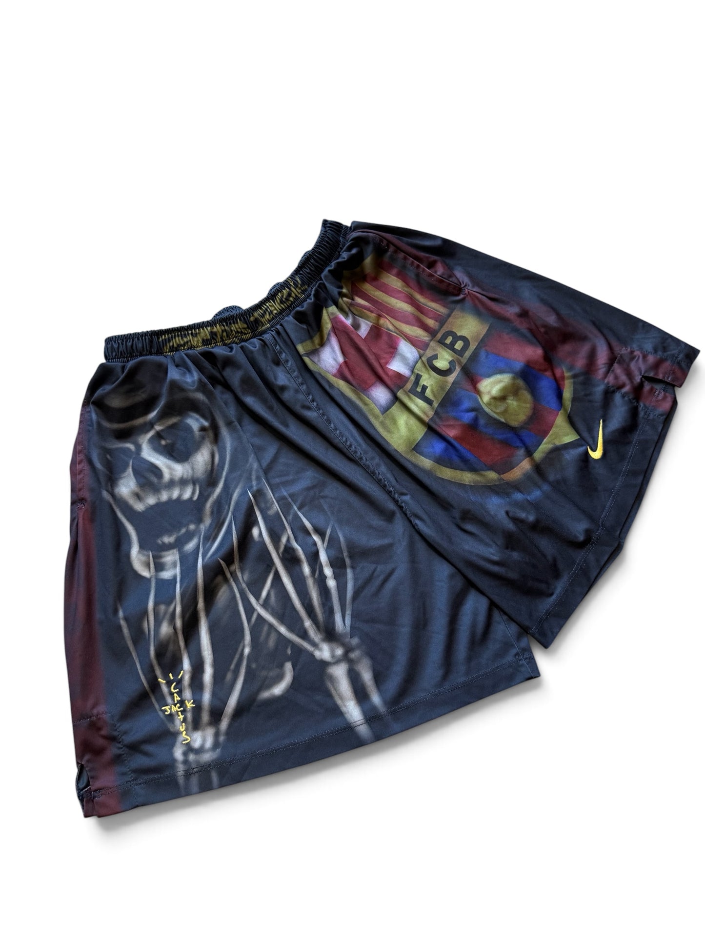 Fc Barcelona X Travis Scott Nike Skeleton Home Shorts