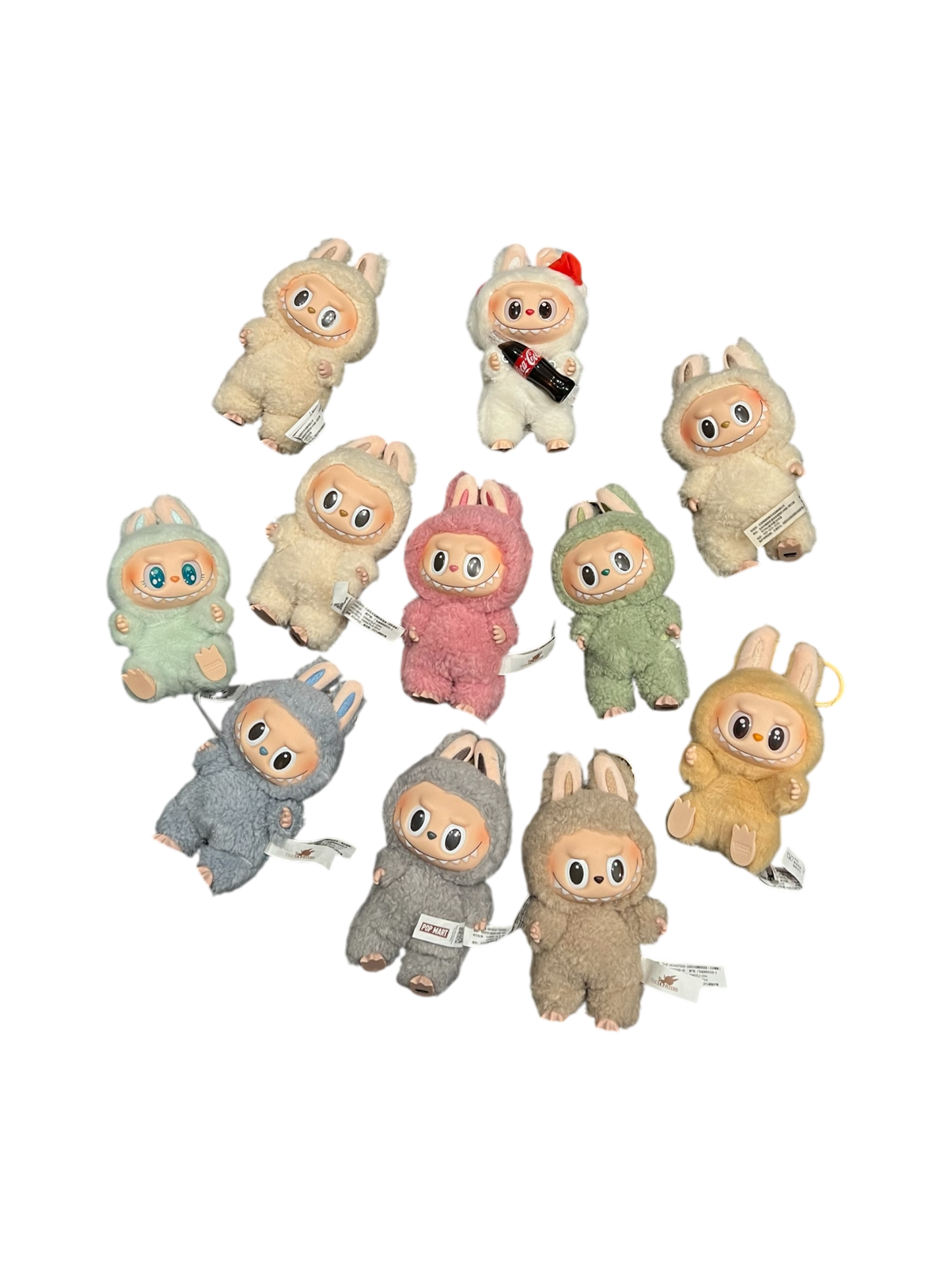Pop Mart Labubu The Monsters Vinyl Plush Macarons,Have a Seat & Coca-Cola Versions