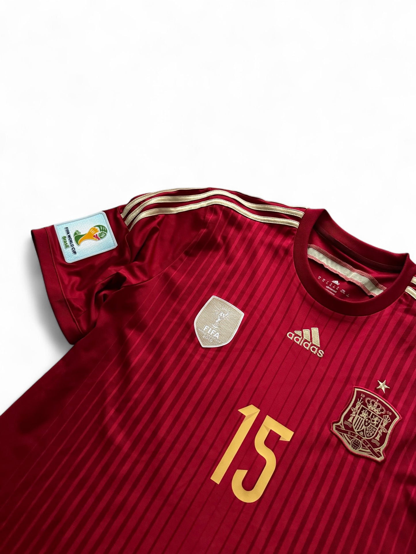 Adidas Spain Home Jersey 2014 World Cup #15 Sergio Ramos