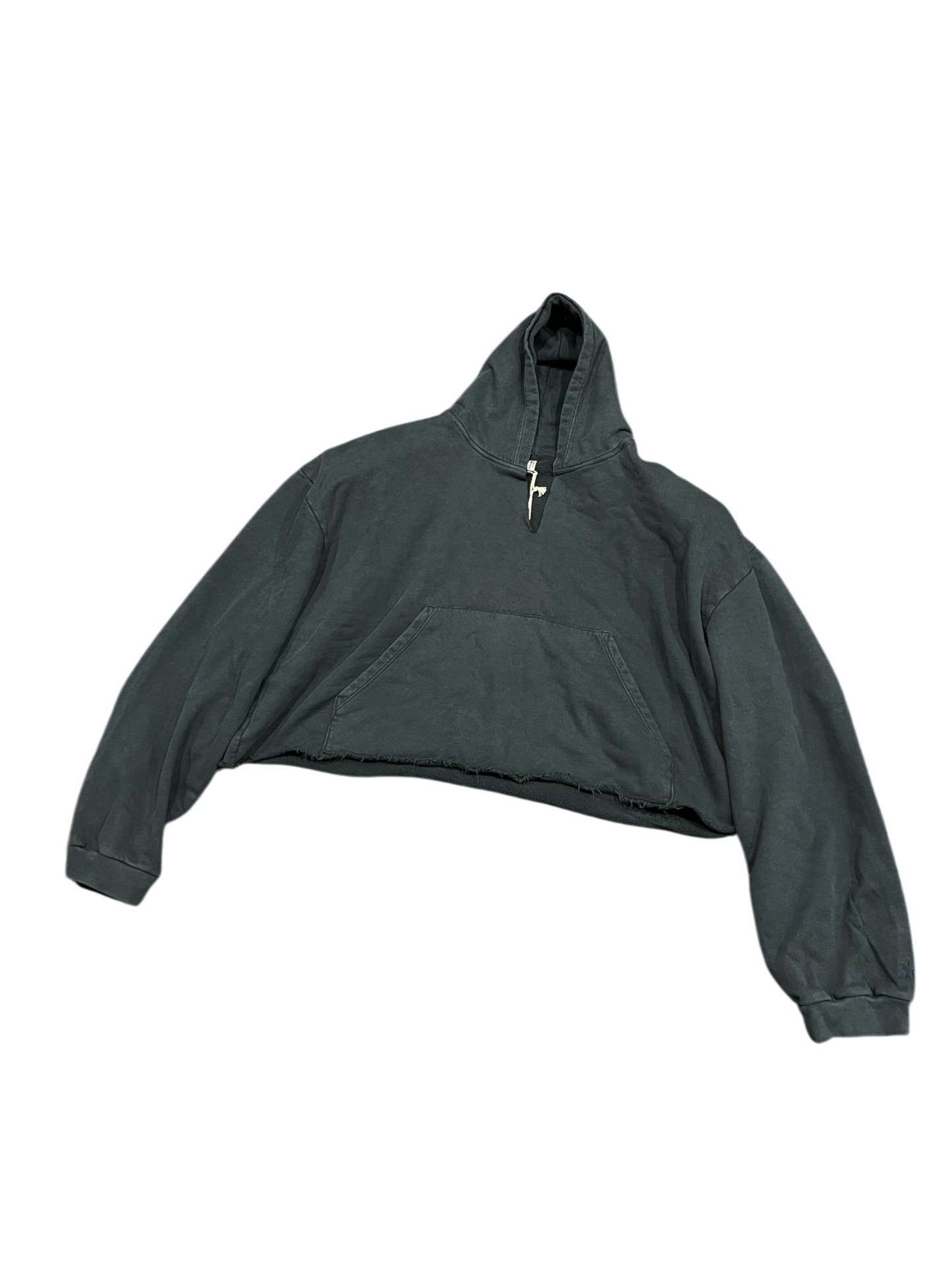 Greg Ross Cropped Shoulder Pad Hoodie