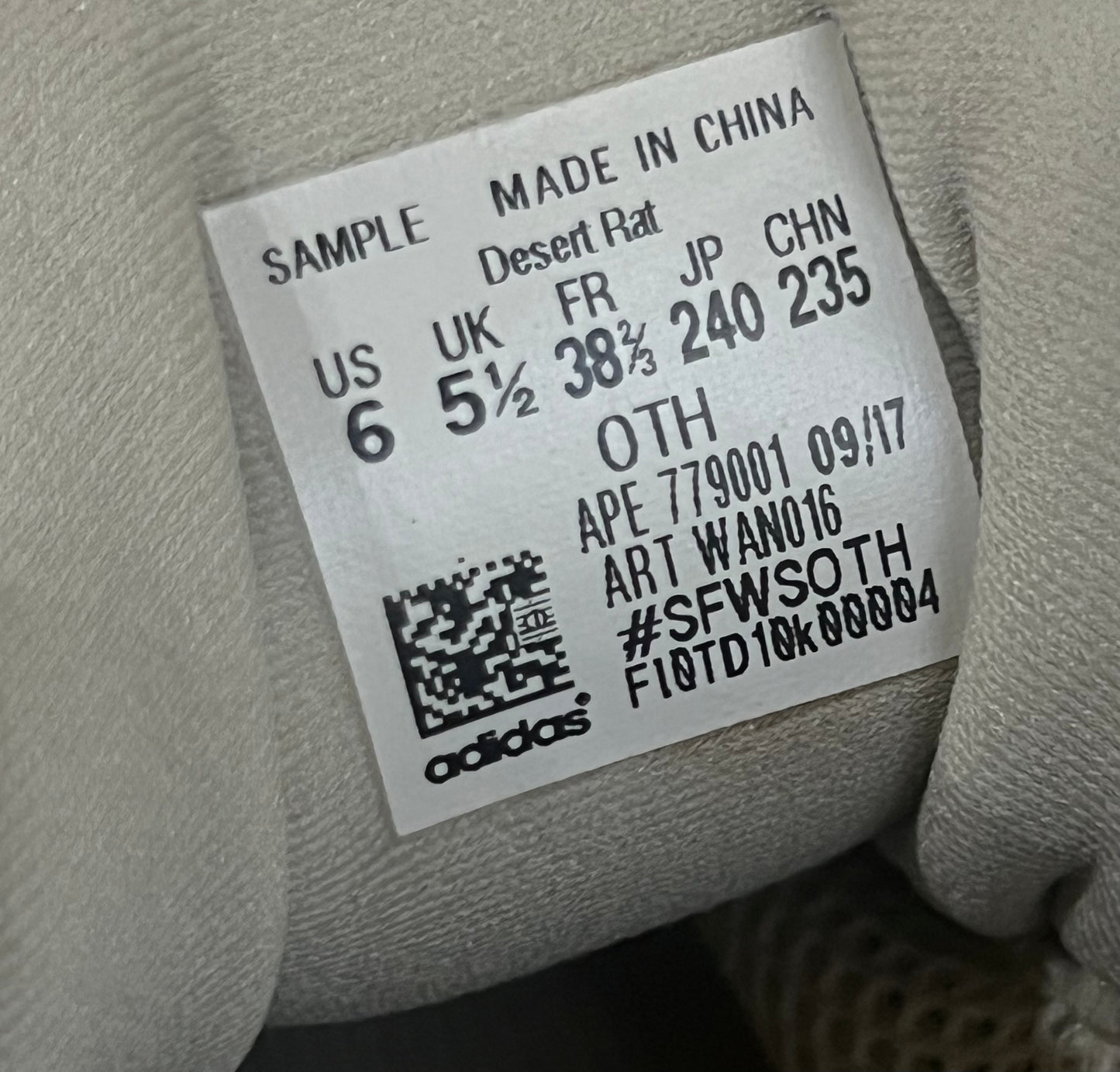 YZY Adidas 500 Desert Rat Sample