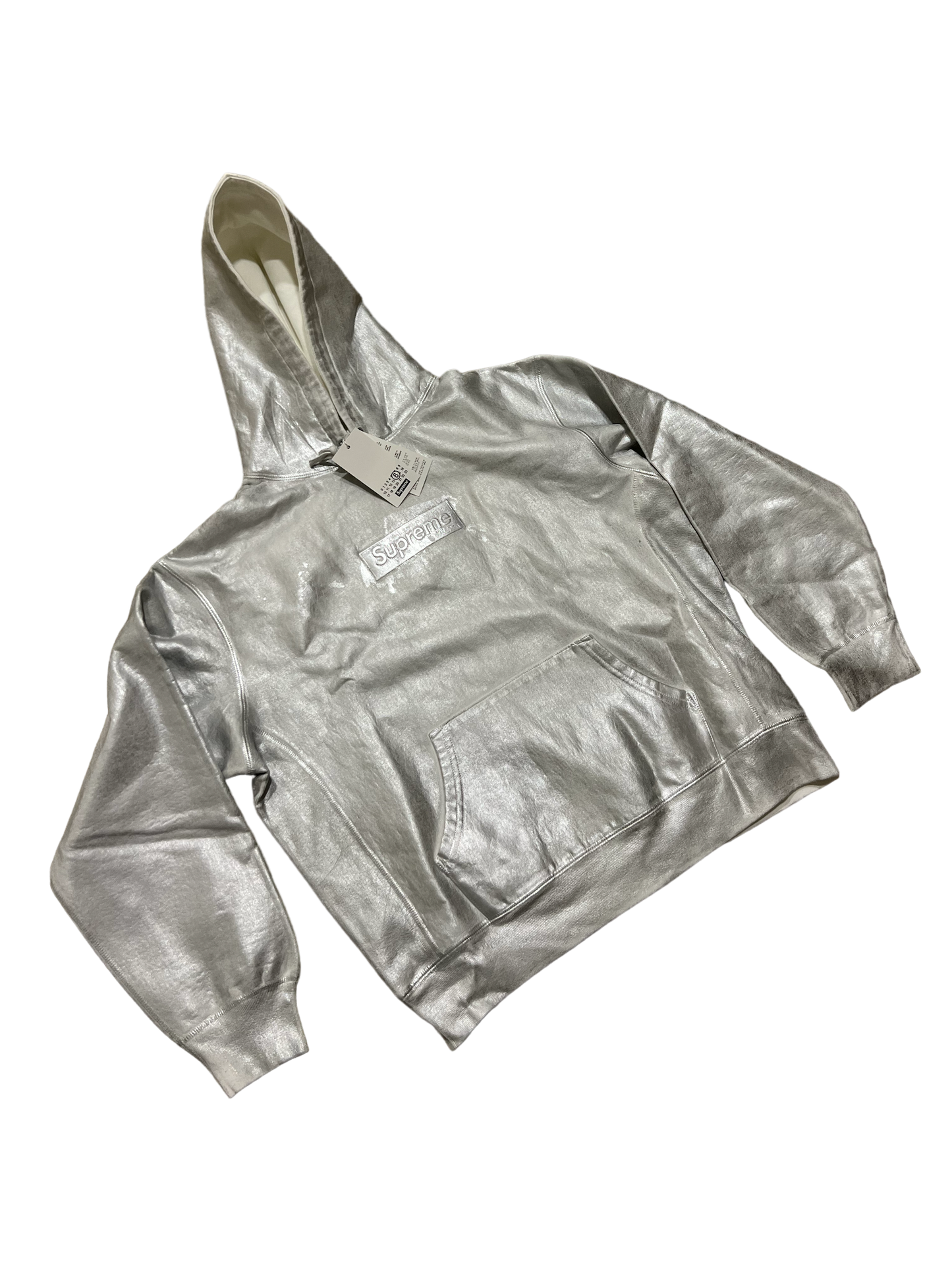 Supreme MM6 Maison Margiela Foil Box Logo Hoodie