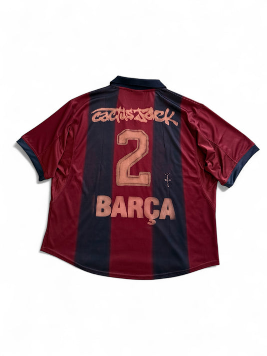 FC Barcelona X Travis Scott Retro Home Skeleton Jersey