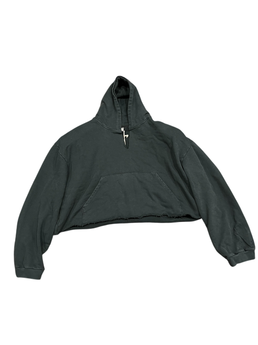 Greg Ross Cropped Shoulder Pad Hoodie