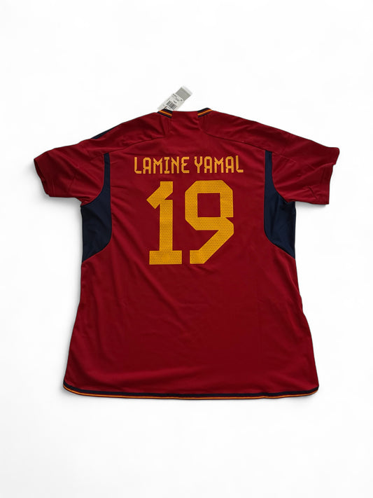 Adidas Spain Home Jersey 2022/23 #19 Lamine Yamal