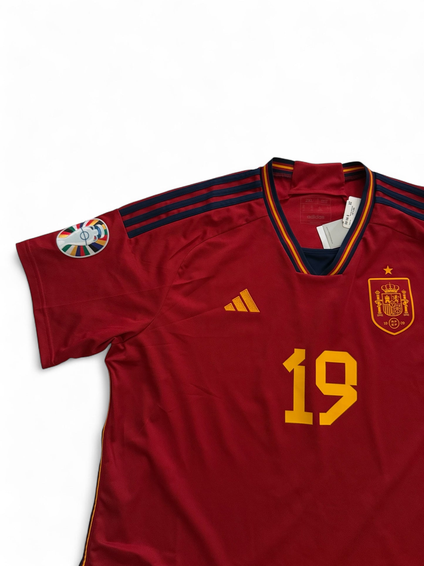 Adidas Spain Home Jersey 2022/23 #19 Lamine Yamal