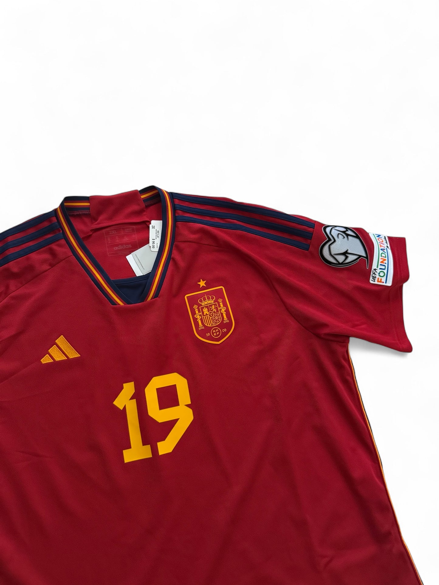 Adidas Spain Home Jersey 2022/23 #19 Lamine Yamal