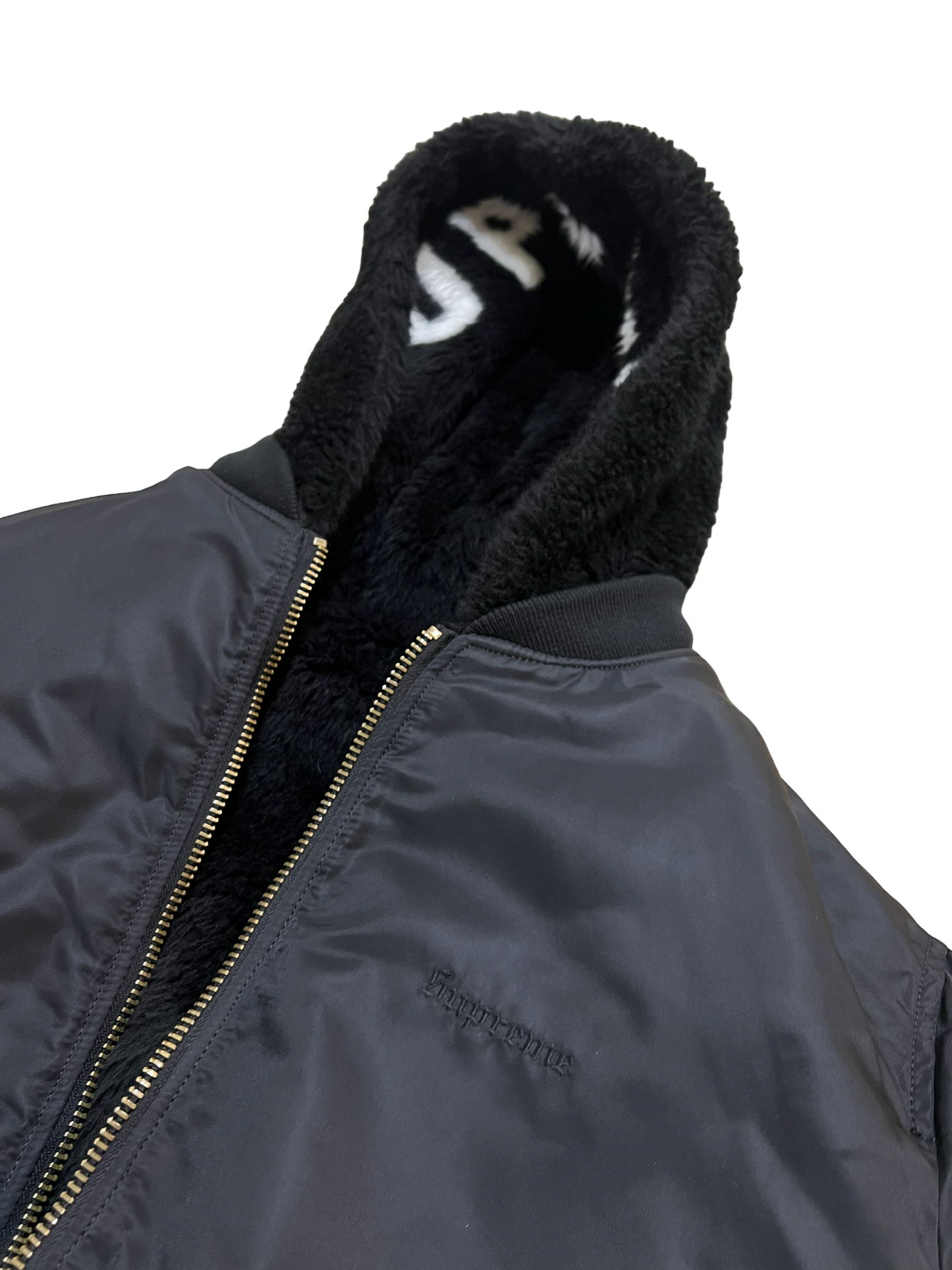 Supreme Faux Fur Reversible Bomber Jacket