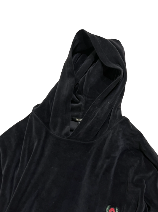 YZY Season 5 Velour Crest Hoodie