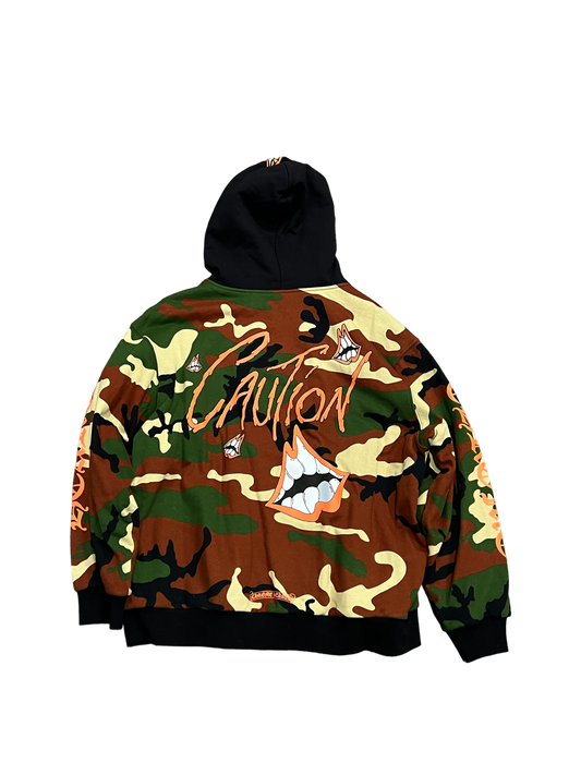 Chrome Hearts Matty Boy Caution Zip Up