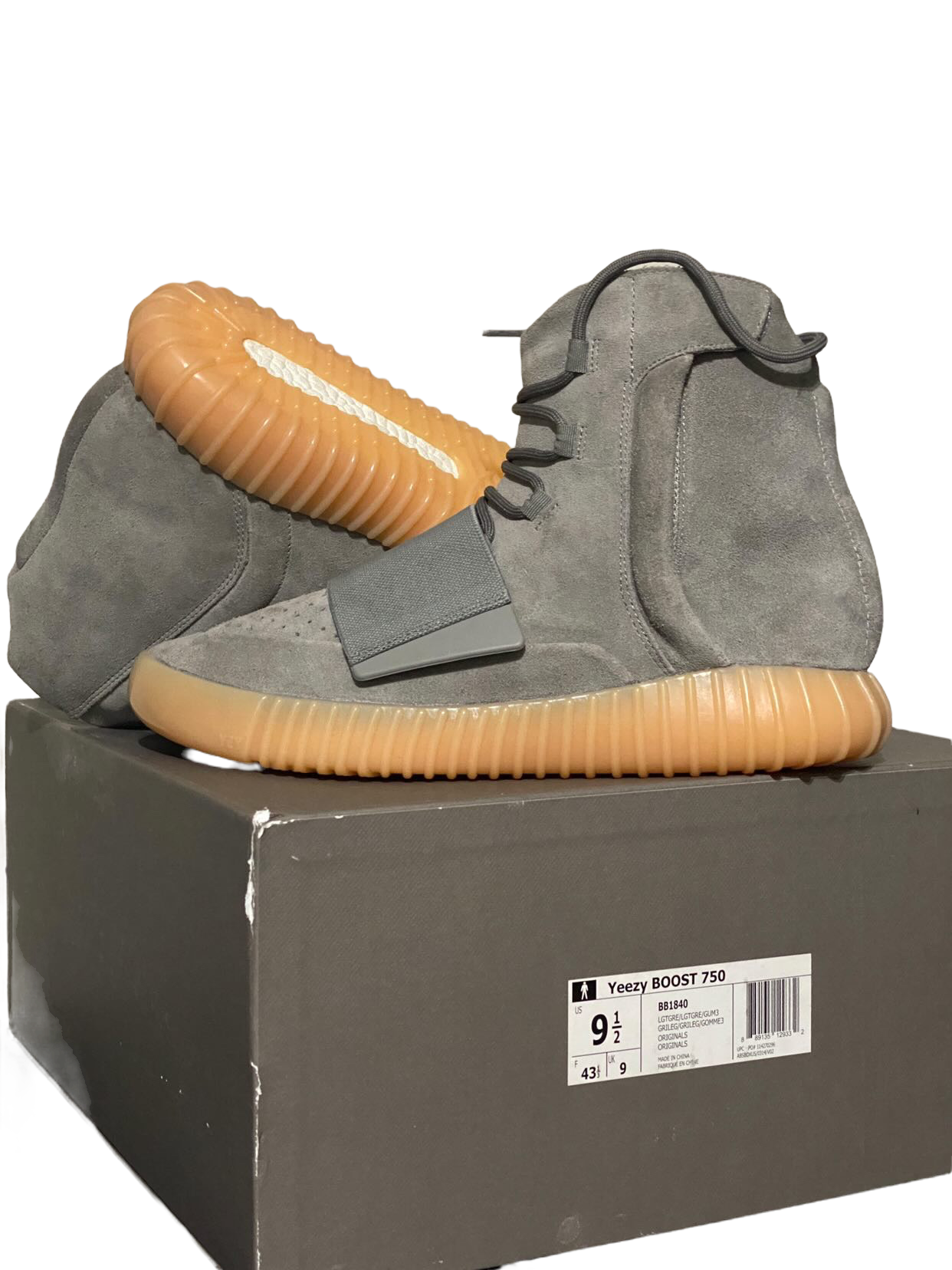 Yeezy 750 2025 grey gum sizing