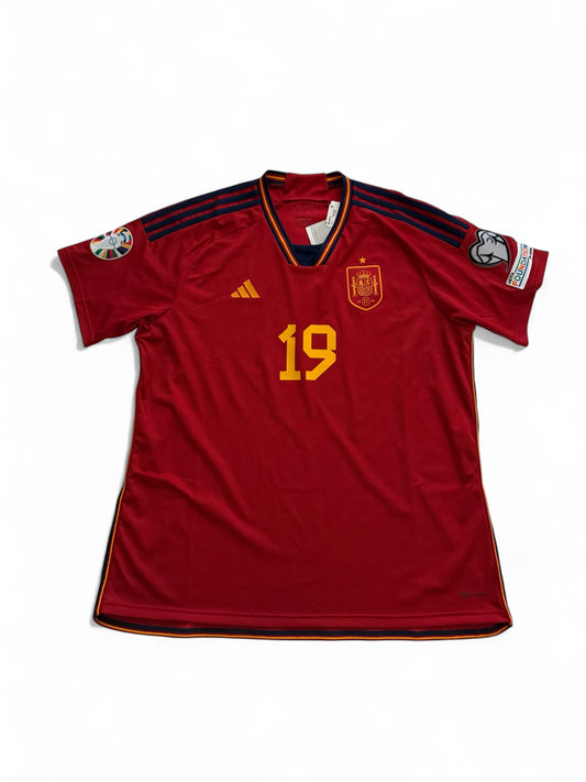 Adidas Spain Home Jersey 2022/23 #19 Lamine Yamal