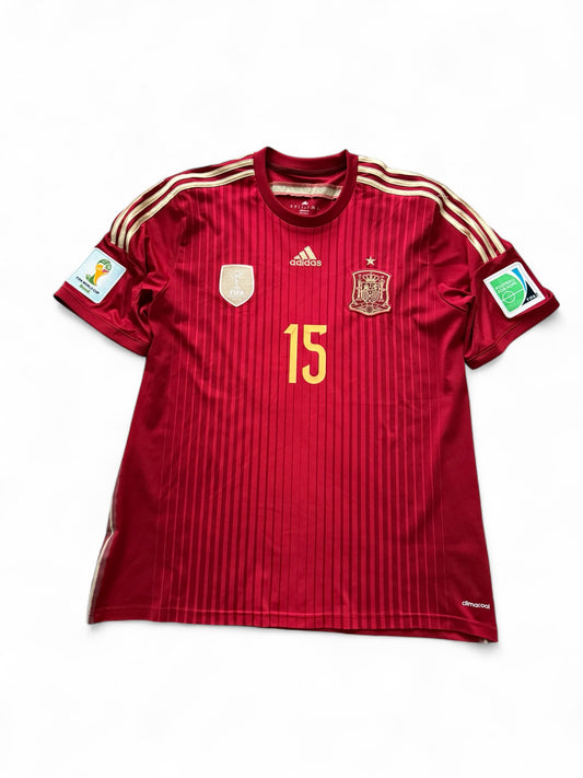 Adidas Spain Home Jersey 2014 World Cup #15 Sergio Ramos