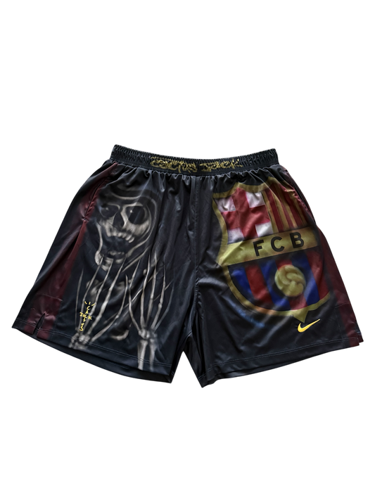 Fc Barcelona X Travis Scott Nike Skeleton Home Shorts