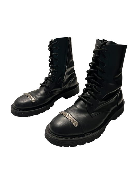 Vetements Leather Combat Boot