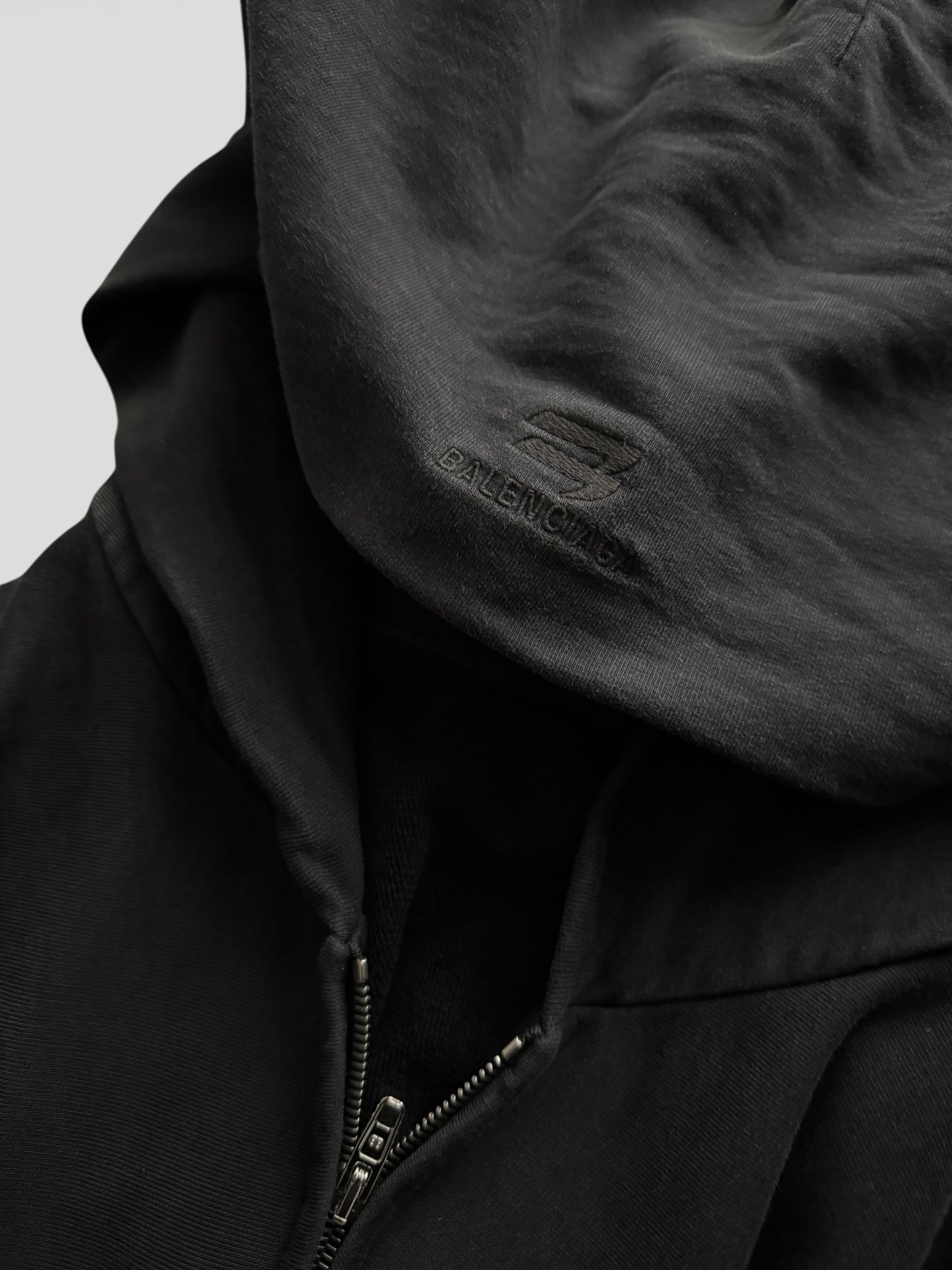 Balenciaga Sporty B Double Zip Hoodie