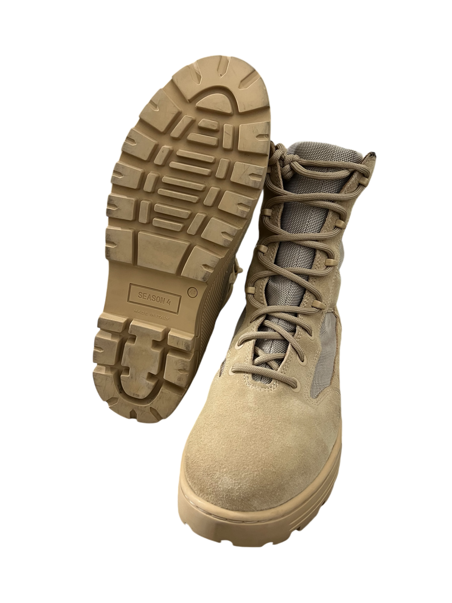 YZY Season 4 Combat Boot Sand