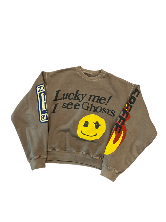 YZY Kids see Ghost Crewneck