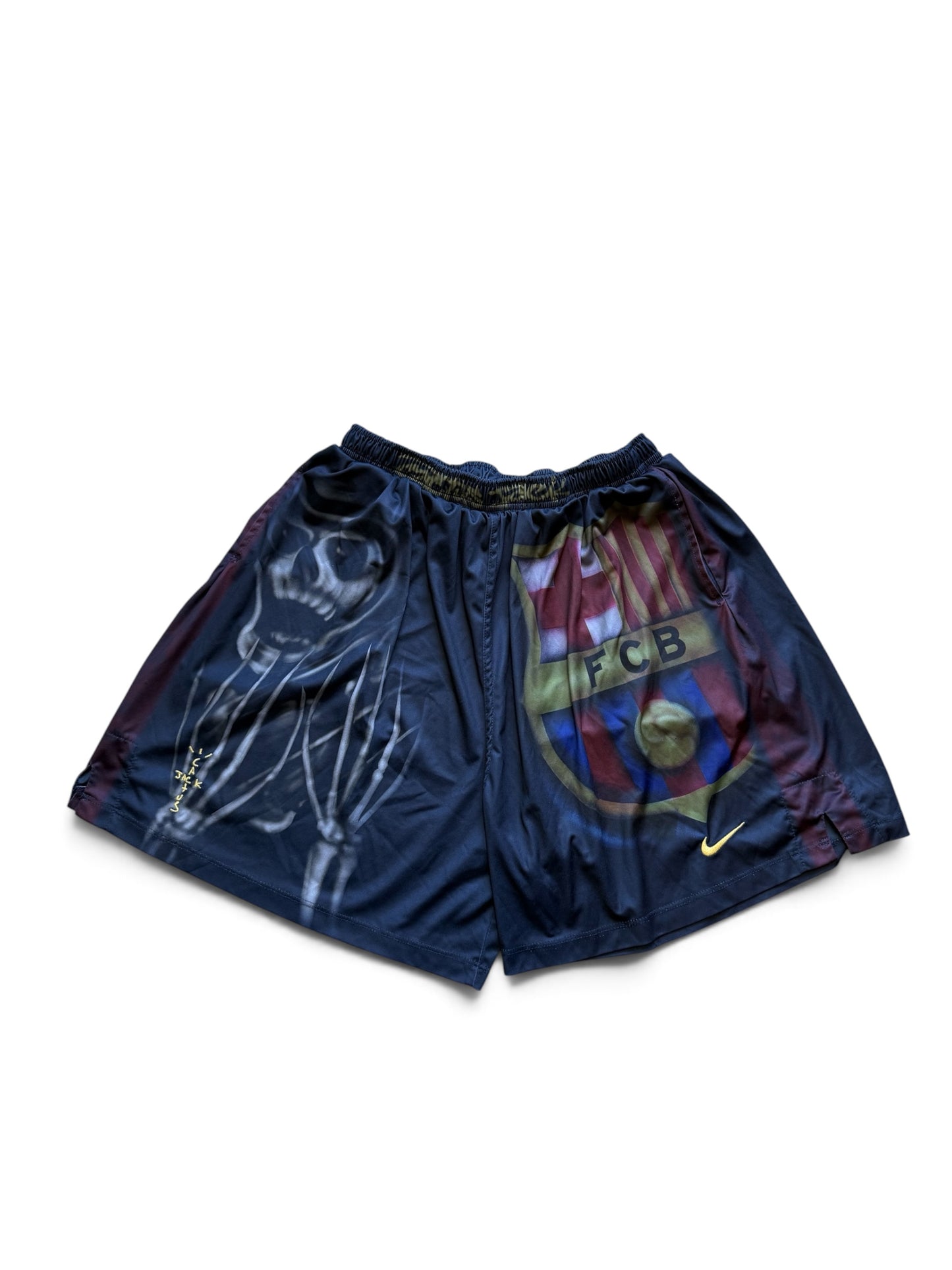 Fc Barcelona X Travis Scott Nike Skeleton Home Shorts