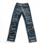 424 Distressed Repaired Denim Jeans