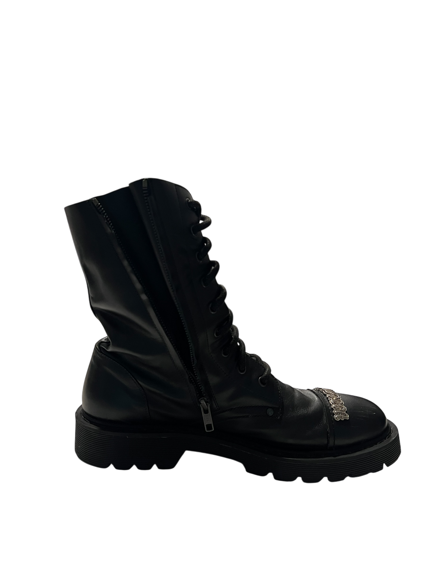 Vetements Leather Combat Boot