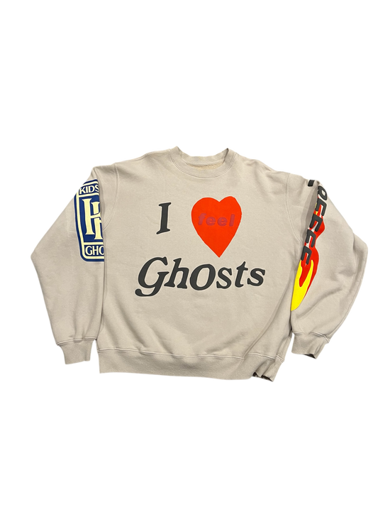 YZY Kids see Ghost Crewneck