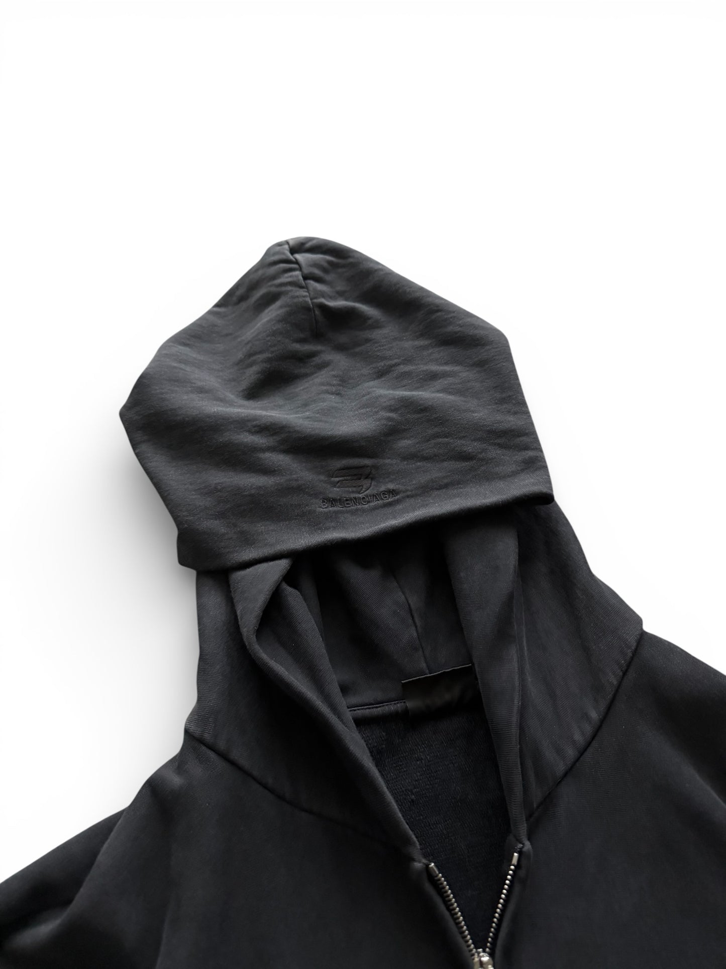 Balenciaga Sporty B Double Zip Hoodie
