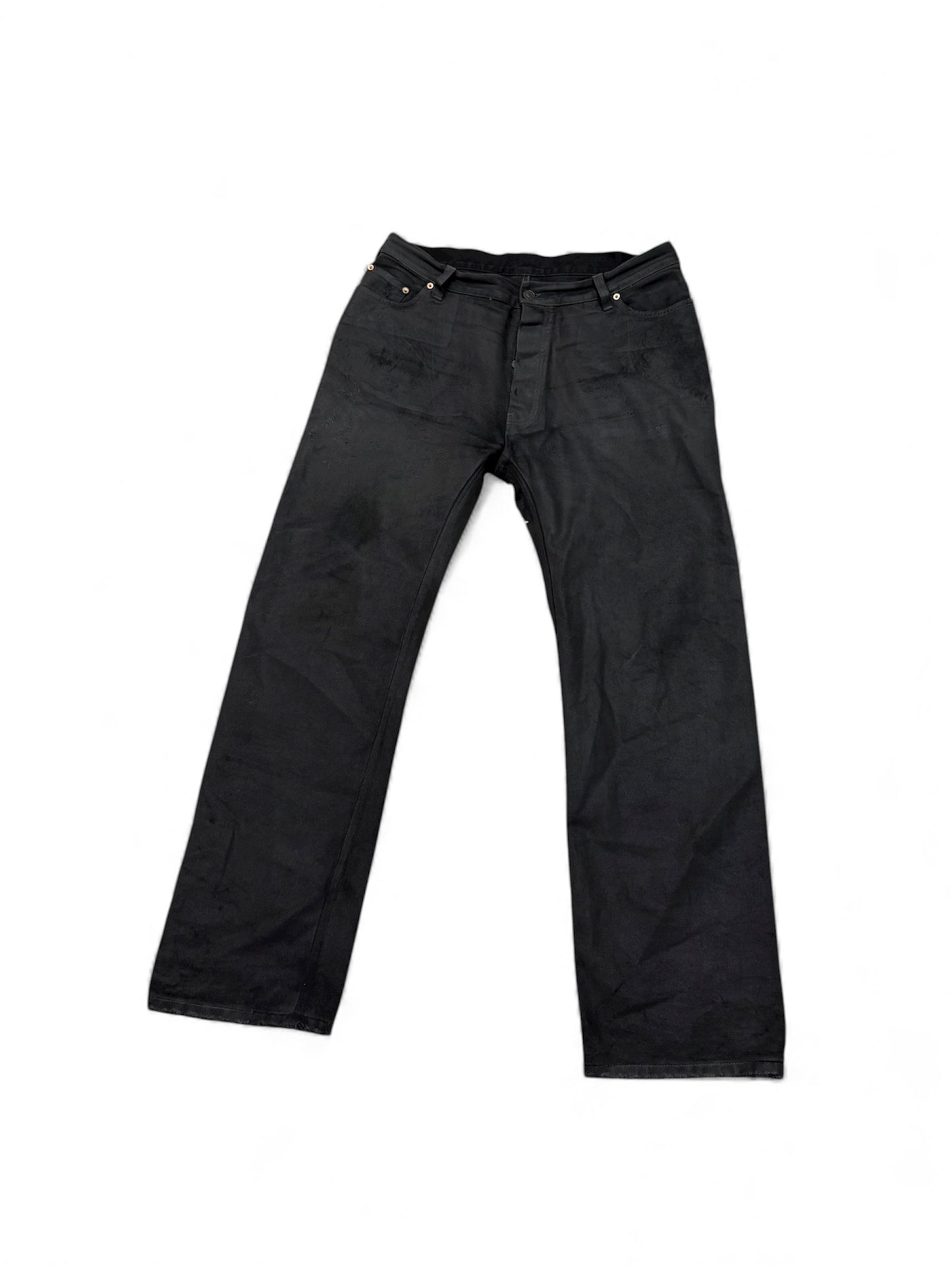 Balenciaga Sample Wax Leather Jeans