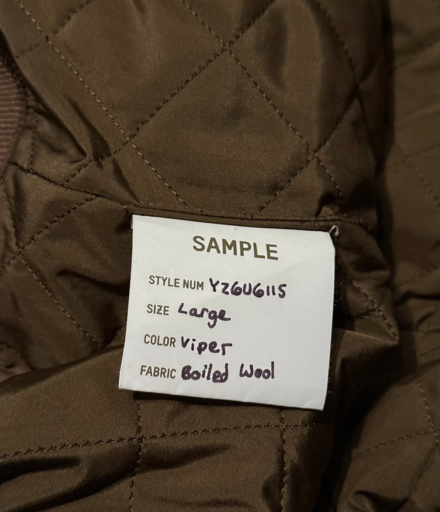 YZY Sample Wool Varsity Jacket