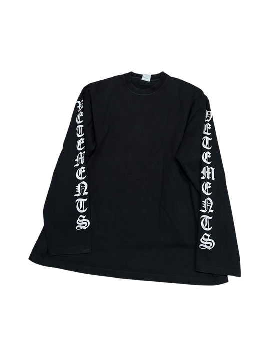 Vetements Logo Long Sleeve