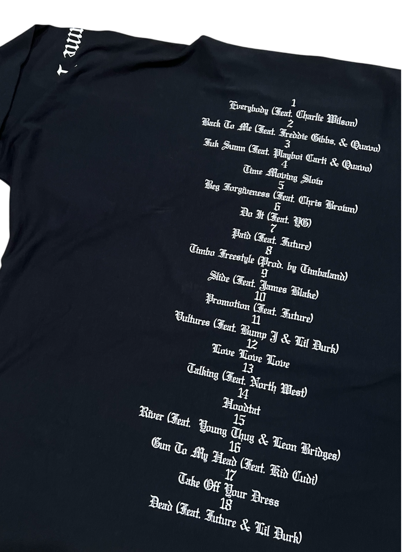 YZY Vultures Sample OG Tracklist Long Sleeve