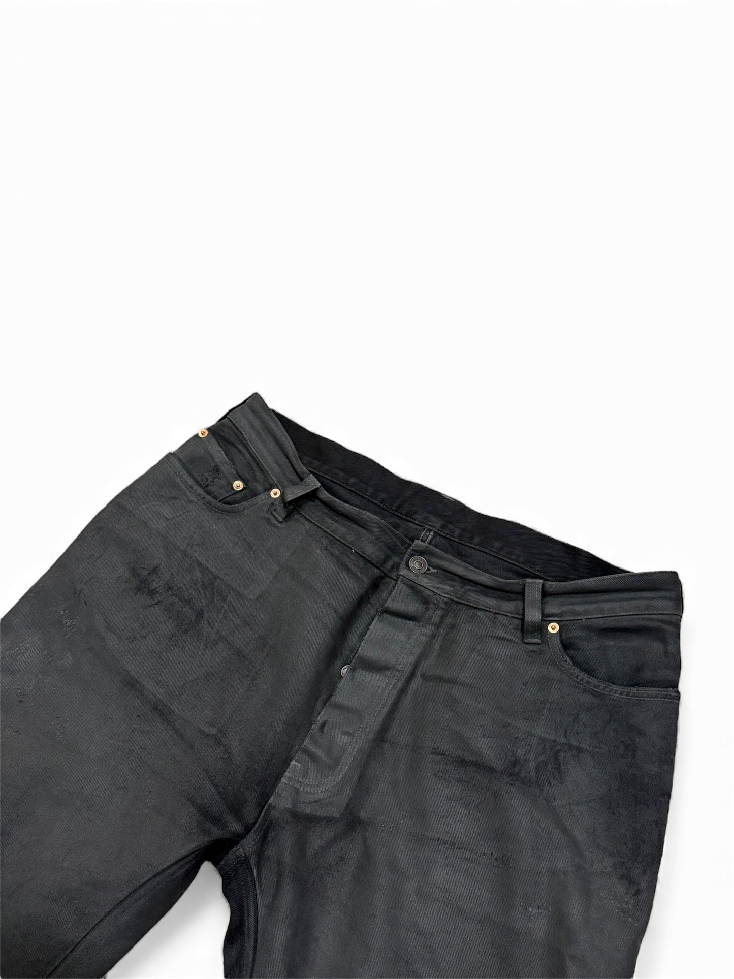 Balenciaga Sample Wax Leather Jeans