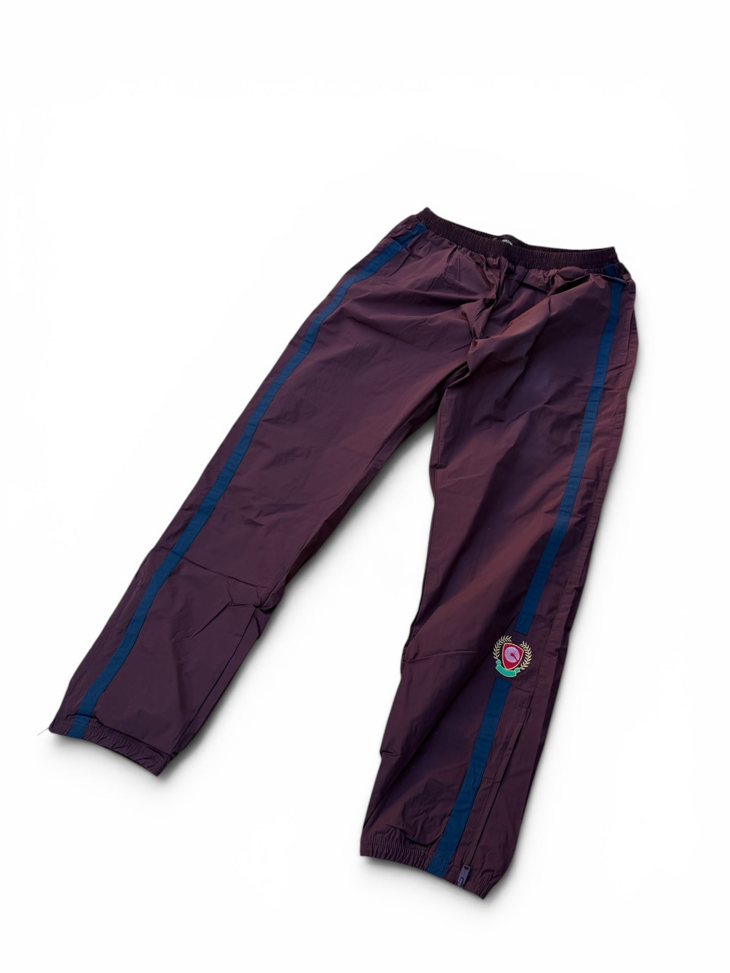 YZY Season 5 Crest Track Pants Oxblood