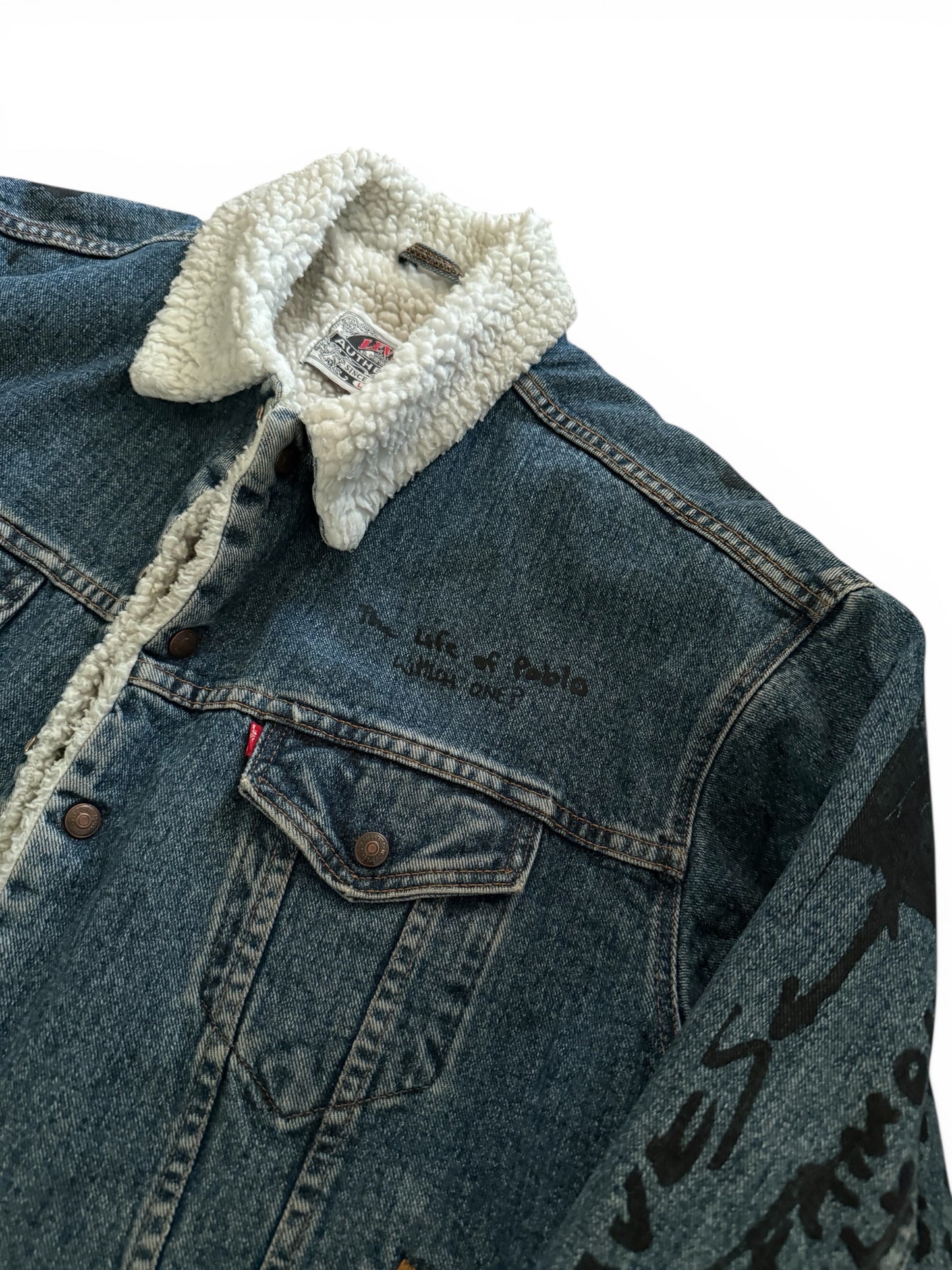 YZY TLOP Notepad Vintage Levis Shepra Jacket
